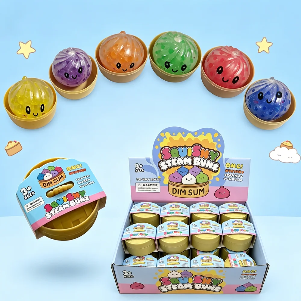 Hot Simulation Flash Dumpling Pressure Ball Slow Rebound Soft Pinch Decompression Toy Office Desk Decor Birthday Gift