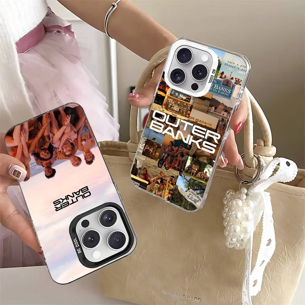Funda para Teléfono R-Rudy Pankow O-Outer Banks para iPhone 17 16 15 14 13 12 11 Pro Max Plus, Color Plateado, Resistente a Impactos