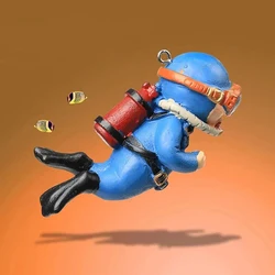 Floating Diver Aquarium Ornament - Realistic Submarine Diver Decoration for Fish Tank, Adds Fun & Style to Your Aquatic Setup
