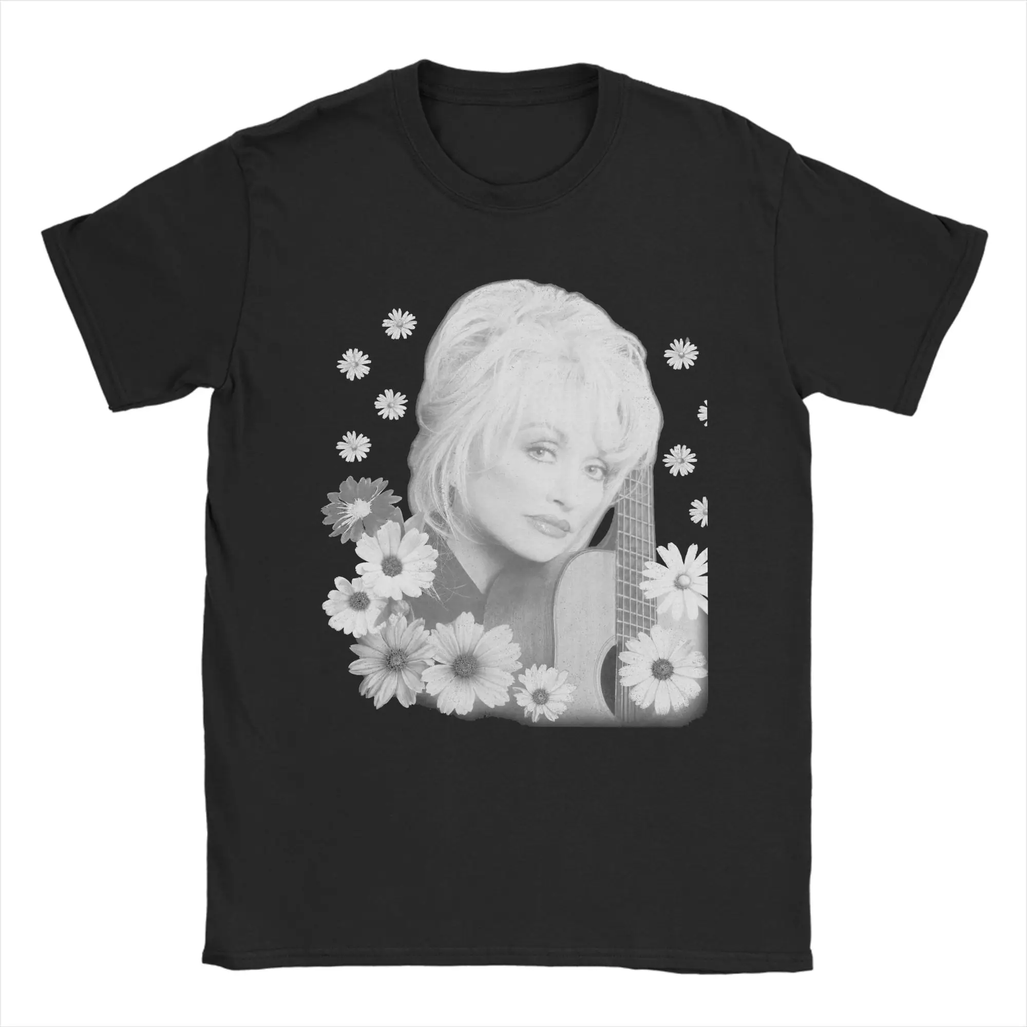 Dolly Parton American Singer T Shirts Men's  100% Cotton Casual T-Shirts Crewneck  Tees Short Sleeve Clothing New Arrival