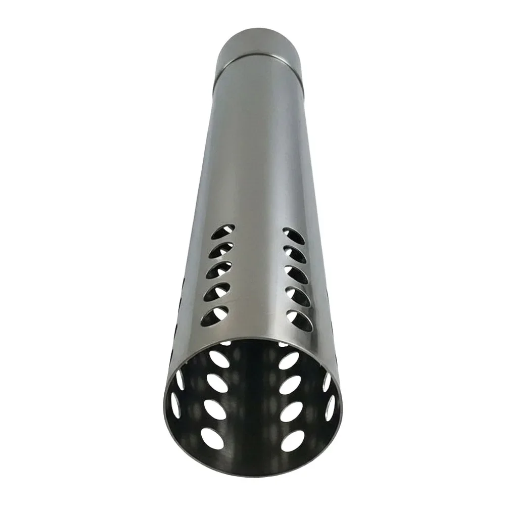 Camping Tent Wood Stove Chimney Pipe Set 7 Pieces with Spark Arrestor Fits 6cm Diameter Stove Openings for Wood Burning Stoves