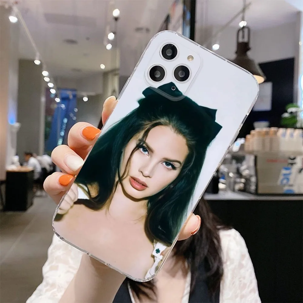 L-Lana D-Del Rey Famous-S Singer  Phone Case For IPhone 12,13,Mini,11,15,Pro,MAX,XR,XS,7,X,SE,8,14Plus Clear Soft Cover Fundas