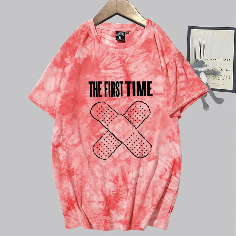 قمصان مصبوغة بربطة عنق للأطفال من LAROI ، قميص هراجاكي ، قمصان تيشيرت صيفية كبيرة الحجم ، هدايا محبي الموسيقى من قمم ، أول مرة ، #3