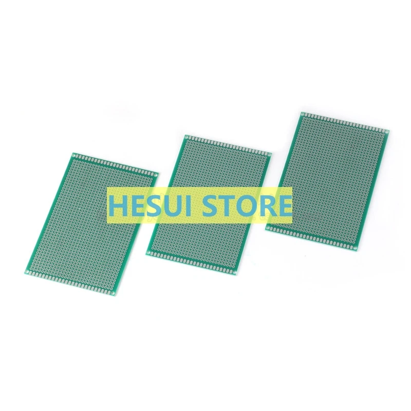 Single-side tin-spraying board 2.54MM spacing 8*12CM universal experimental  glass fiber green oil board