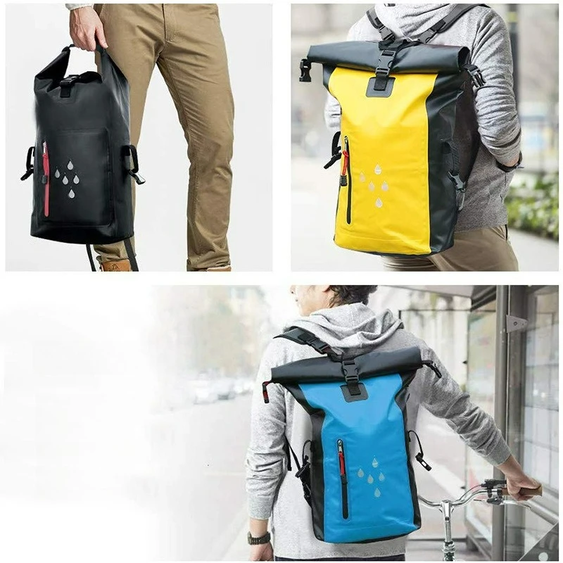 25L Waterproof Dry Bag Large PVC Kayak Rafting Backpack Drift Swimming Beach Diving Canoeing River Trekking Camping Shoulder Bag - view 5