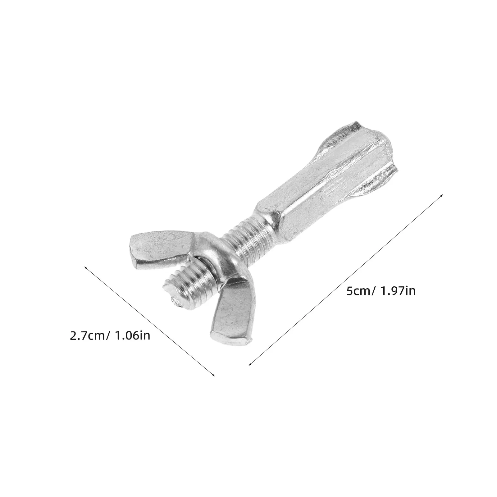 4Pcs Hacksaw Tension Bolt Kit Iron Heavy Duty Replacement Hardware for Bow Saw Frame Blade Clamp Fasteners Woodworking DIY