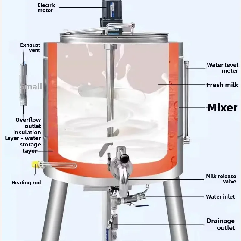 

Milk Pasteurizer Machine 10L Commercial Stainless Steel Rice Wine/ Fruit Wine Pasteurization Machine PID Temperature Control