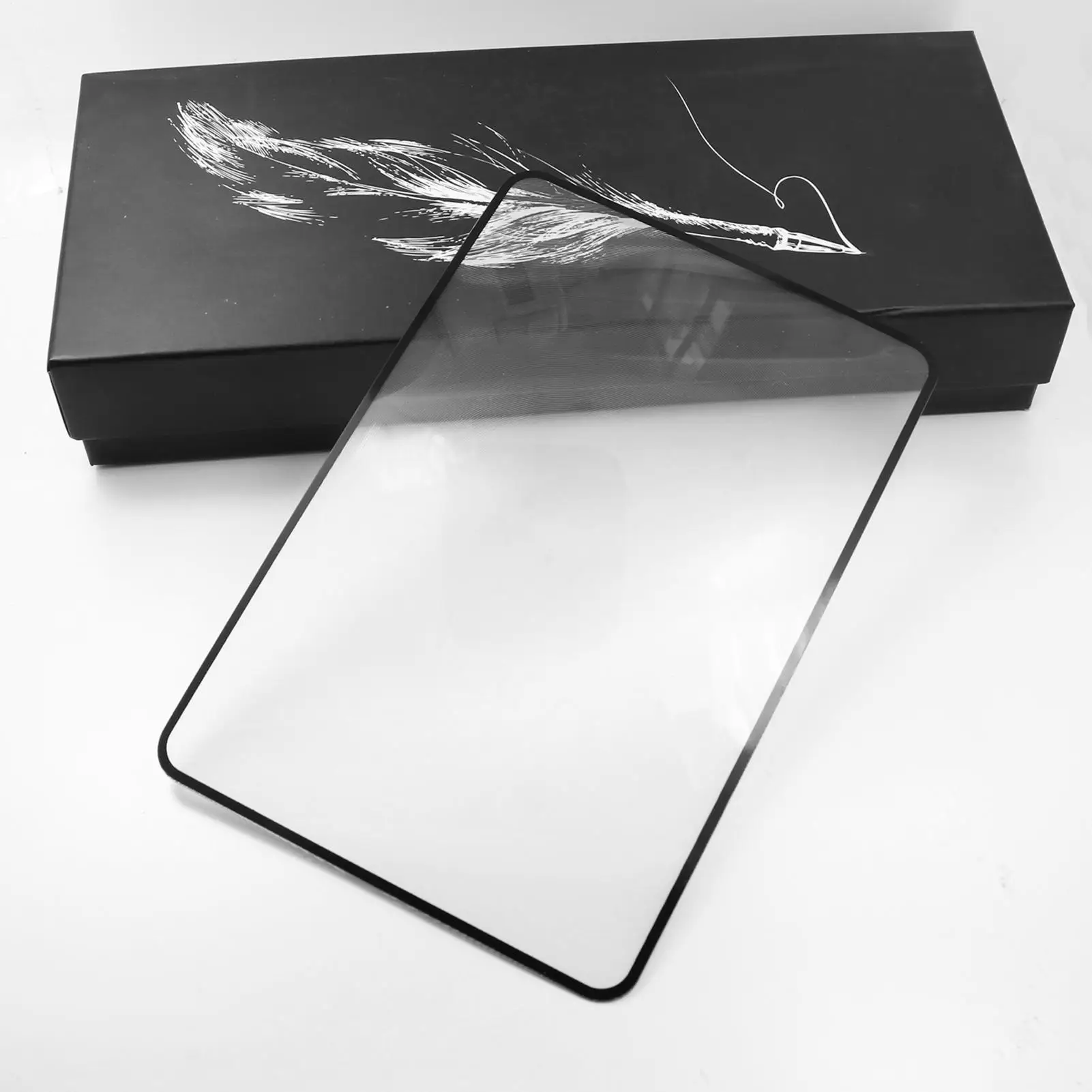 A5 Magnifying Glass Light Full Page Large Sheet Magnifier Magnifying Glass Book Page Magnification 3X Ultra-thin Magnifier Loupe