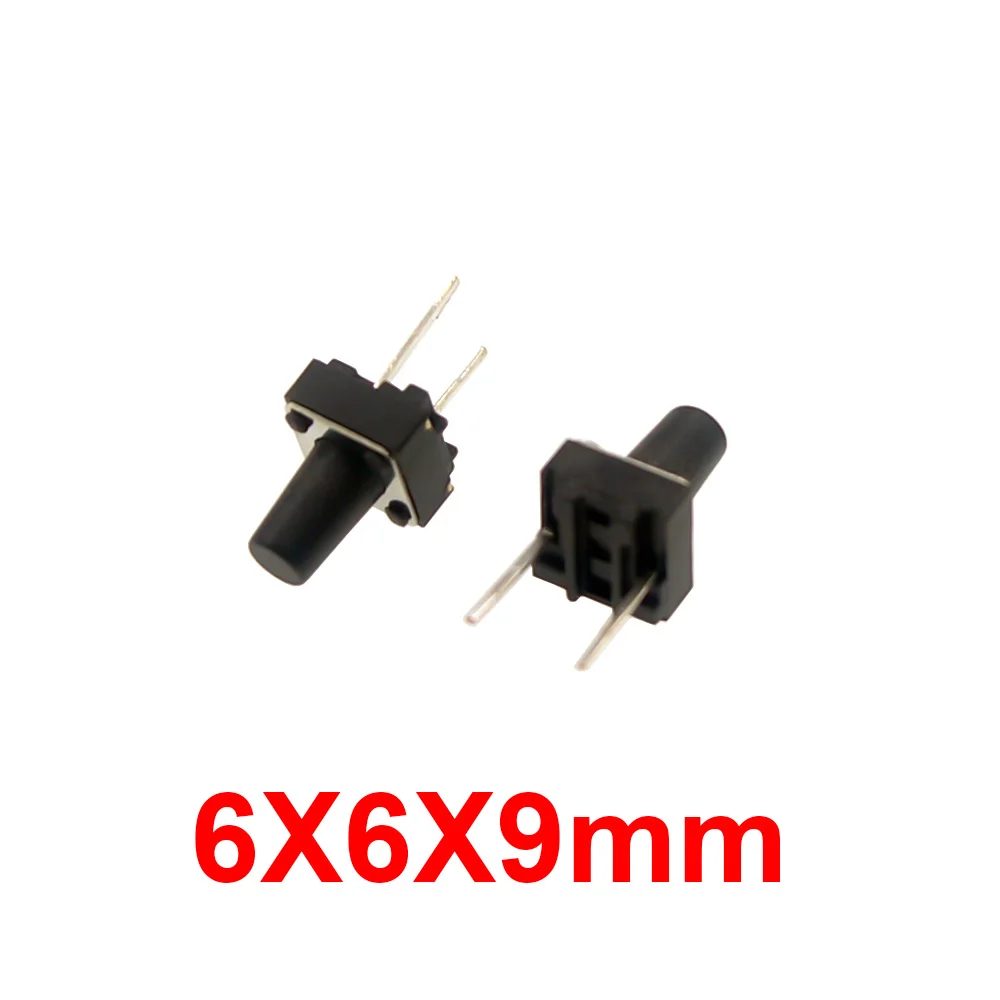 20/50/100Pcs Micro Tactile Switch Momentary Tact DIP Switch 2Pin 6 x 6mm Micro Touch Push Button Switch High 5mm 6mm 7mm 8mm 9mm