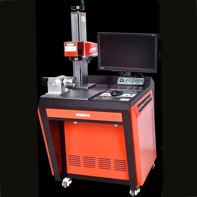 Macchina per incisione laser in vetro UV Fibra di metallo 20W 30W 50W Macchina per marcatura laser semiautomatica Chuangxin da tavolo
