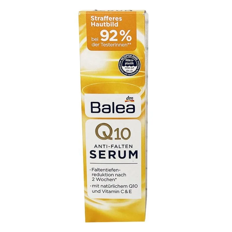 Balea Q10 Anti Wrinkle Face Neck Care Serum Omega Complex Tighten Strengthen Skin Resistance Elasticity Moisturizing Energy