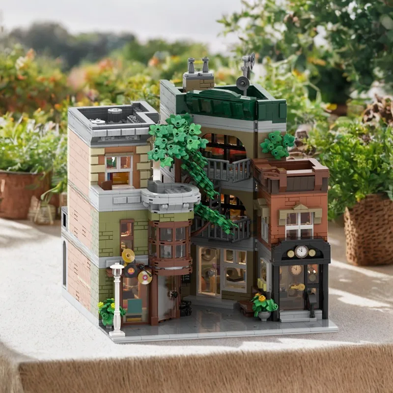 

3217-Piece MOC Community Courtyard – Cozy – Garden Architecture Design – Model Building Blocks – DIY Toys Gift