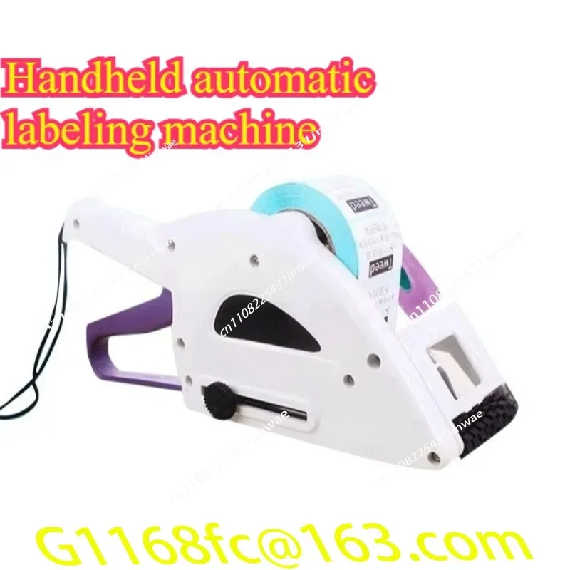Manual Labeling Machine Labeler Hand Hold Cap Bottle Cover Adhesive Sticker Price Tag Labeller Flat Labeller Bar Code Label Part