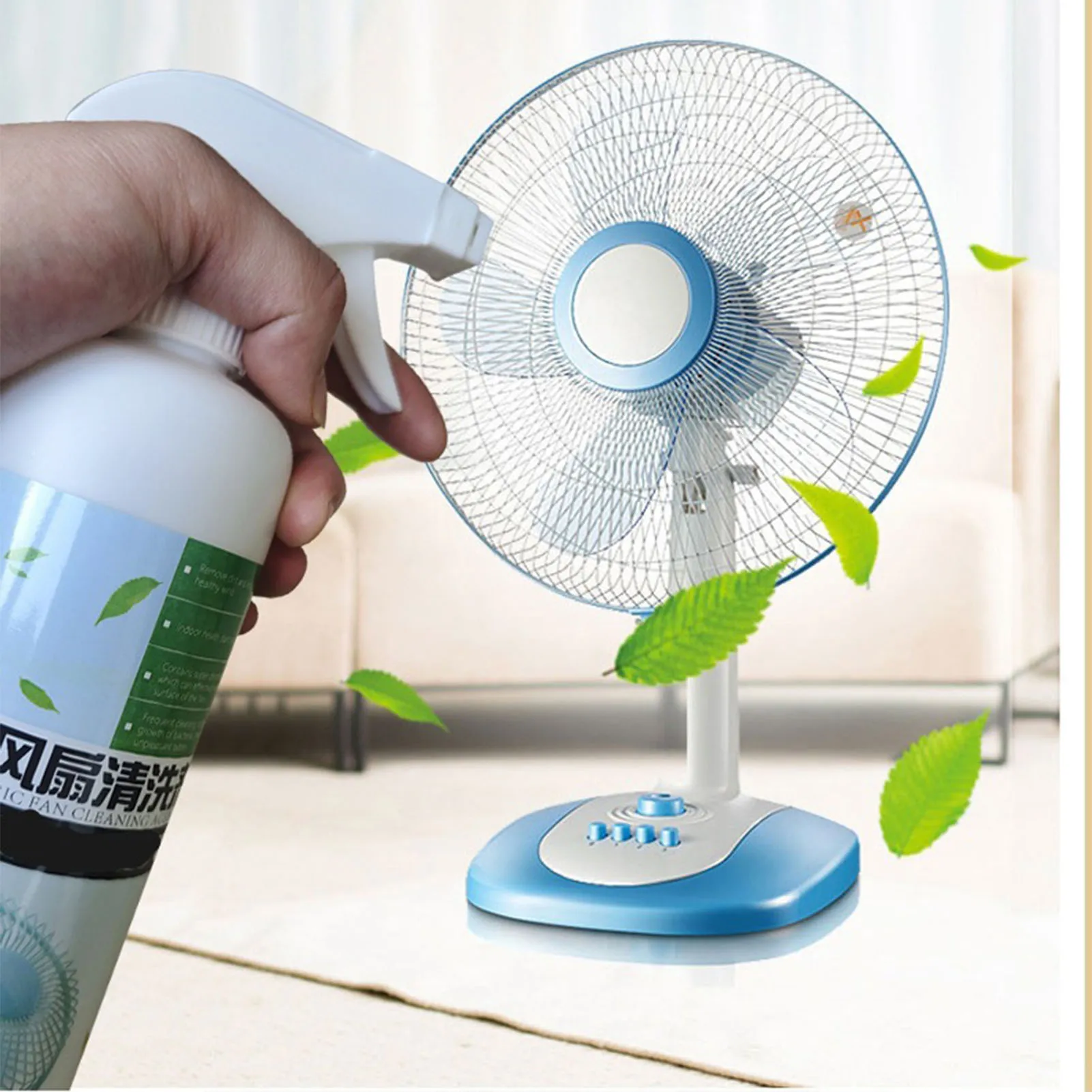 500ml Air Conditioner Fan Foam Coil Cleaner Condenser Coil Cleaning Deodorizer for Fan Blades Dryers Use