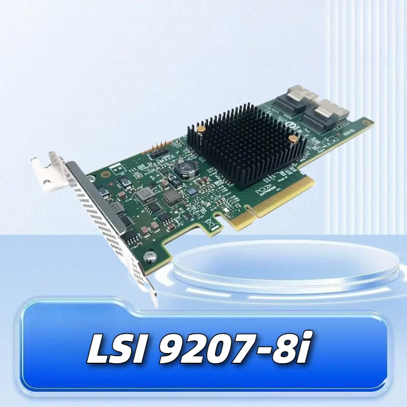 

LSI 9207 8i SAS 6Gb/s HBA PCIe x8 3.0 RAID Card IT Mode SATA Expansion for Storage