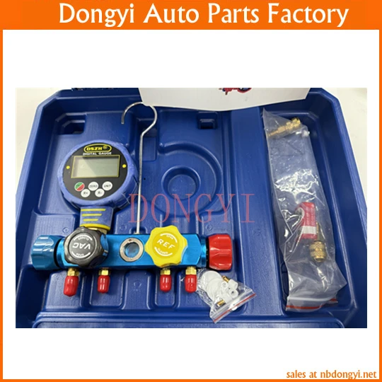 Four Valve Digital Gauge WK-6884 R410A Air Conditioning Refrigeration Fluorine Snow Pressure Gauge