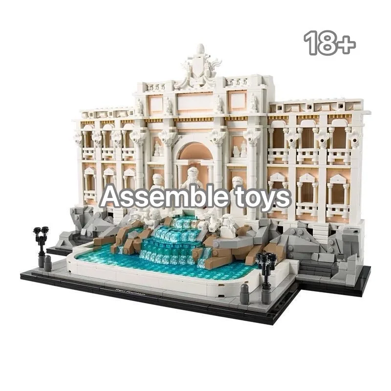 

21062 1880PCS Фонтан Треви | Знаковые места Рима | Идеальные строительные блоки и премиальный подарок для взрослых на праздники