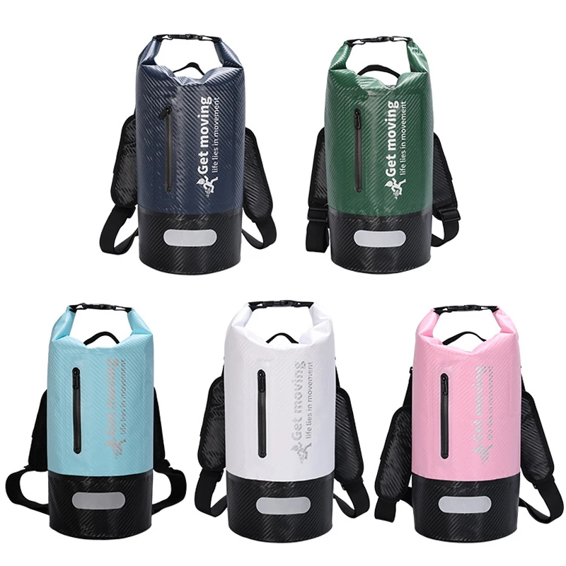 

5л 10л 15л 20л 30л водонепроницаемые сухие сумки с отделением для сухого и влажного карманного рюкзака для каякинга, катания на лодках, плавания, спорта на открытом воздухе