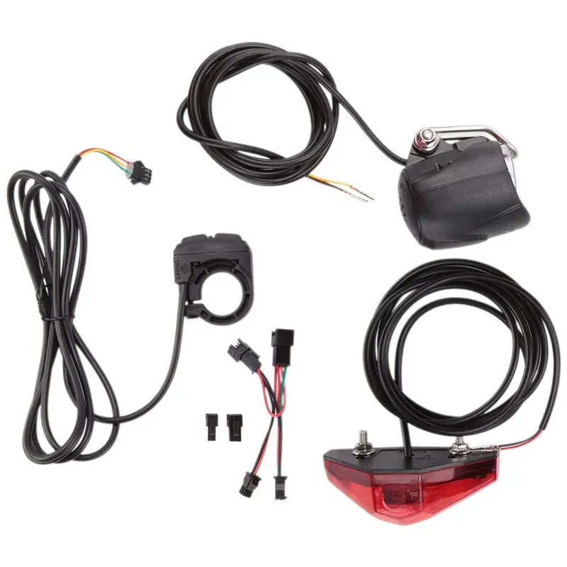 

ABVH-Ebike Light Set Include Ebike Headlight Electric Bike Tail Lamp DC 6V 12V 24V 36V 48V 52V LED Electric Bike Light