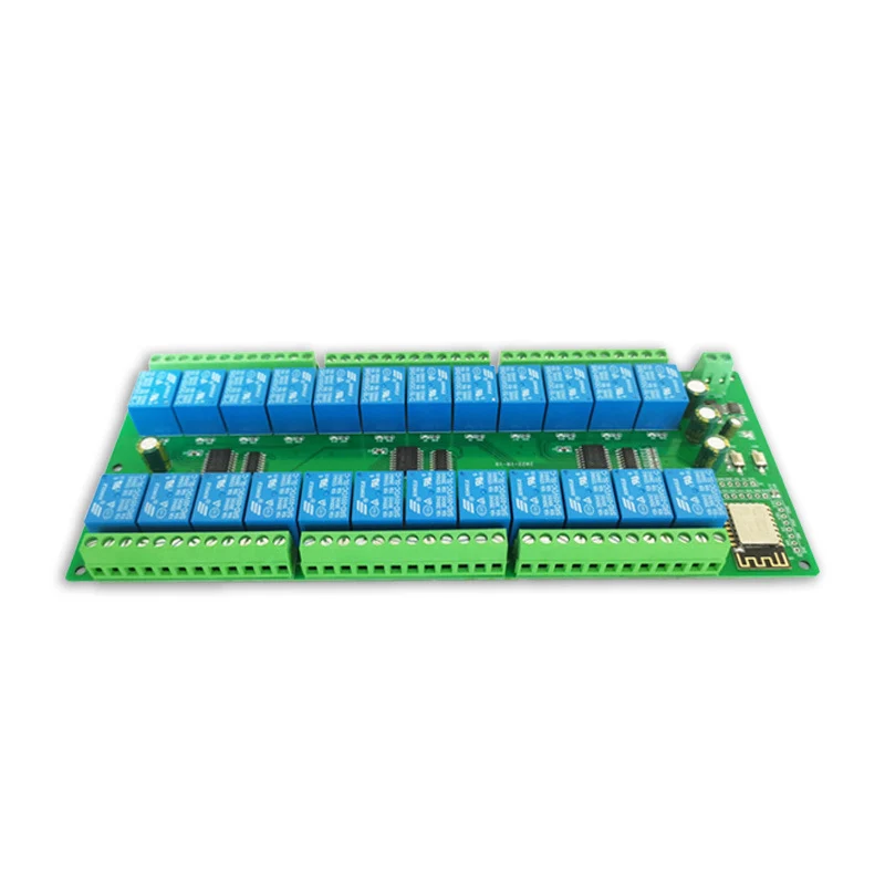 Modulo relè a 24 canali Alimentato CC ESP8266WIFI 5V/12V/24V Scheda di sviluppo ESP-12F per controllo wireless Smart Home