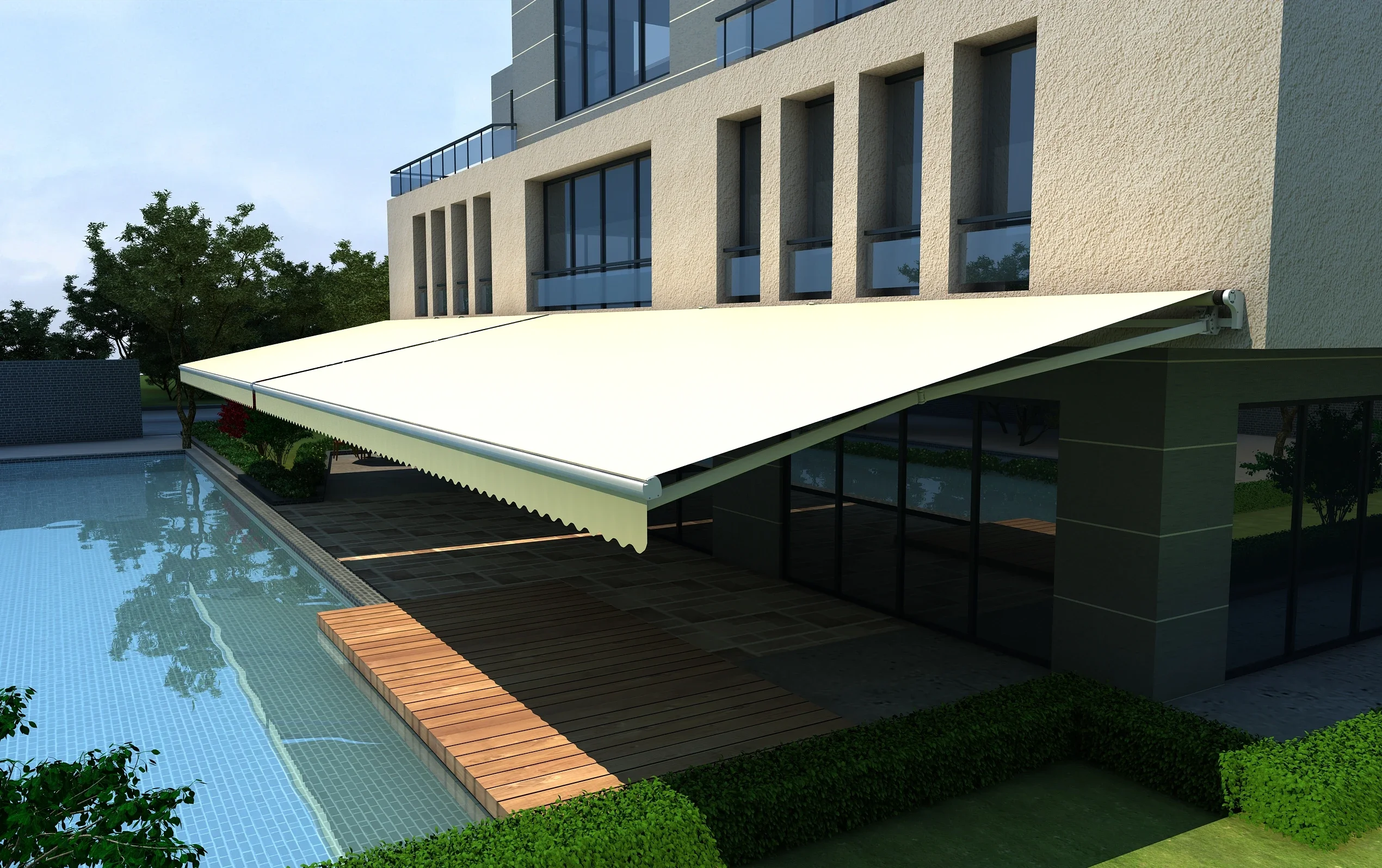 Projection High Quality Motorized Retractable Awnings