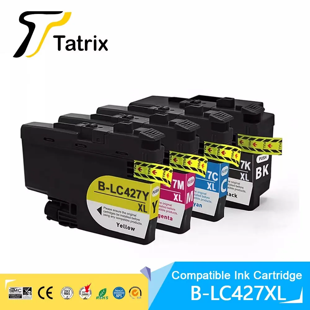 Tatrix High Capacity LC427XL 427XL Compatible Ink Cartridge For Brother HL-J6010DW MFC-J5955DW MFC-J6955DW MFC-J6957DW J6959DW