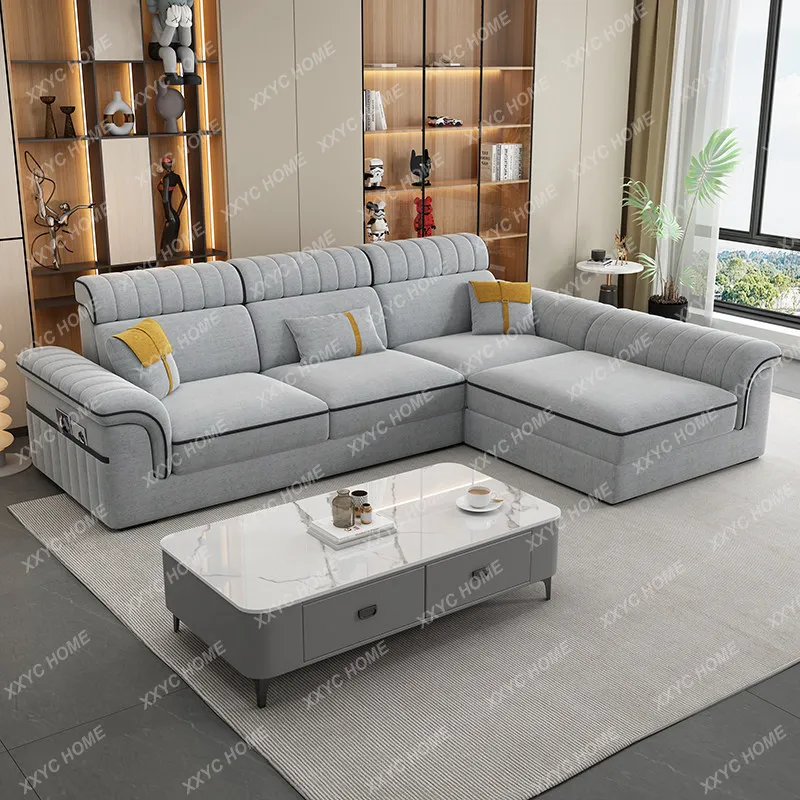 New Chenier cotton and linen fabric sofa living room simple modern small apartment winter and summer sofa