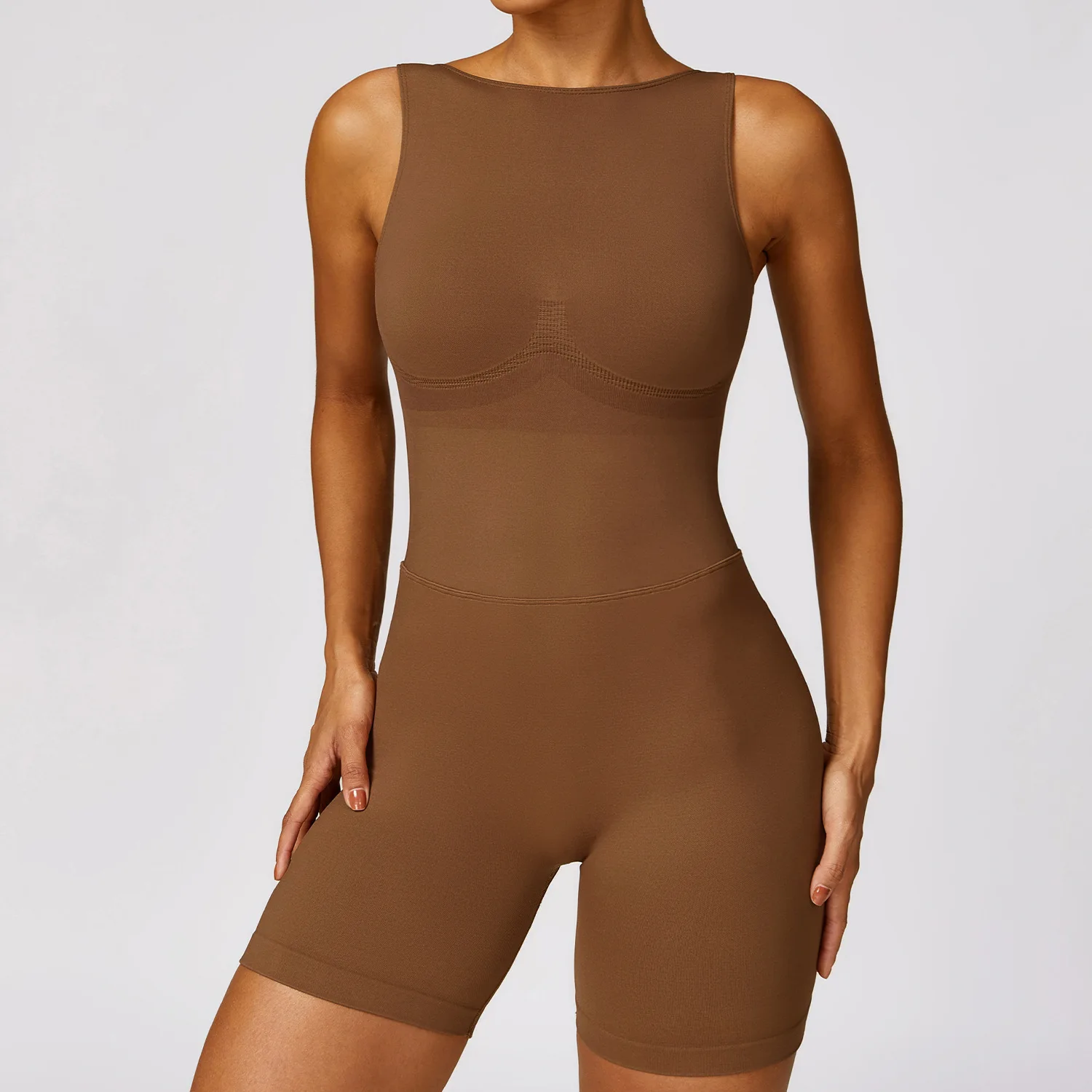 Nuevo conjunto de Yoga sin costuras para mujer, mono de Fitness, peleles, ropa deportiva de una pieza para gimnasio, chándal de entrenamiento con realce, monos, ropa deportiva