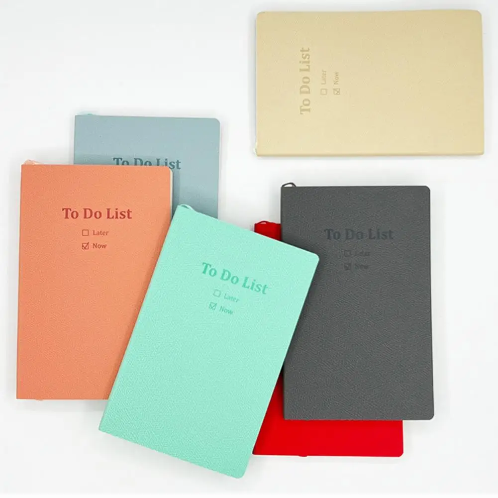 Долговечный Планер для управления временем A5 с жесткой обложкой и эластичной лентой, тонкий бумажный журнал для студентов