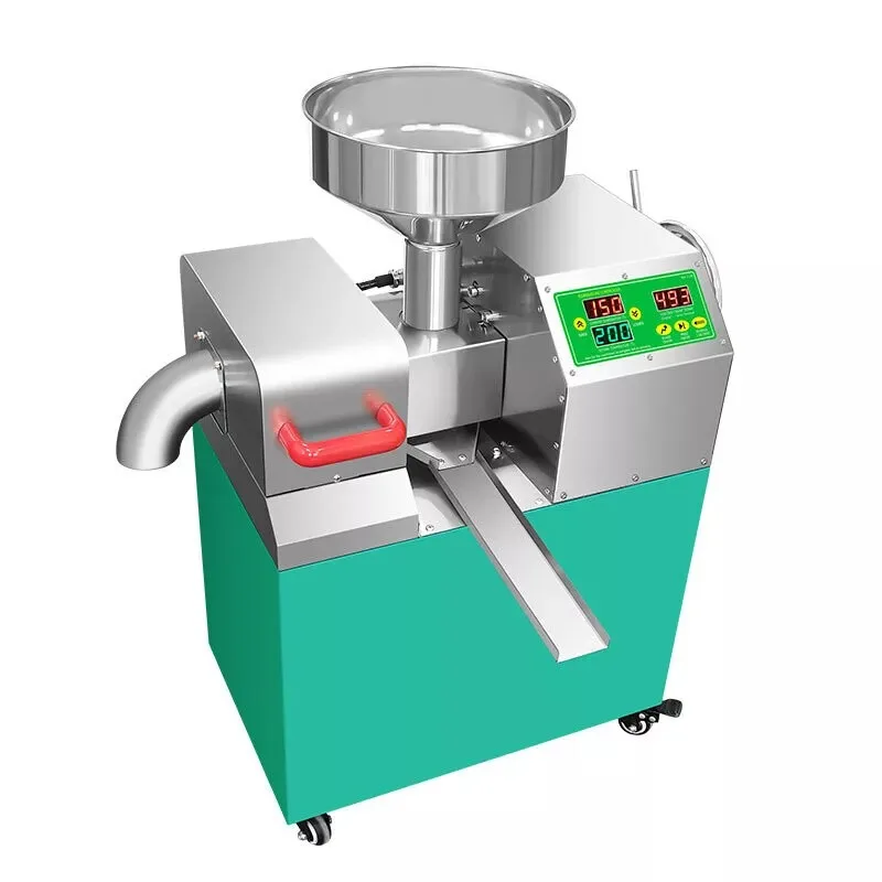 New Intelligent Commercial Grade Oil Press Machine Cold & Hot Adjustable 110V
