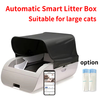 Automatic Cat Litter Box Smart Cat Toilet Deodorant Semi-closed Electronic Self Cleaning APP Control Gatos Accesorios Mascotas