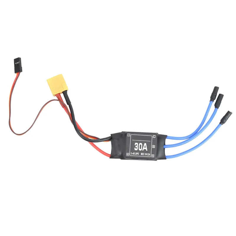 【AA04】4PCS 2-4S 30A RC Brushless ESC XT60 Regolatore di Velocità Elettrico 5V 2A Per 2 A 4S Lipo Batteria Multicopter Quadcopter Durabl