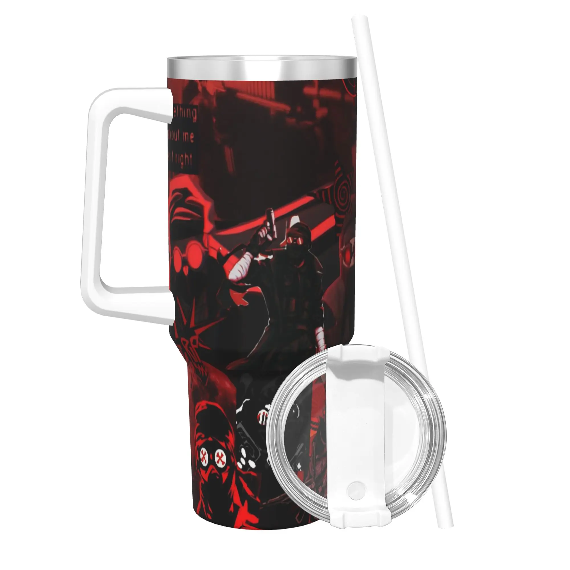 MADNESS COMBAT Hank 40oz Tumbler Stainless Steel Double Wall Vacuum Insulated  Mug Cups With Straw