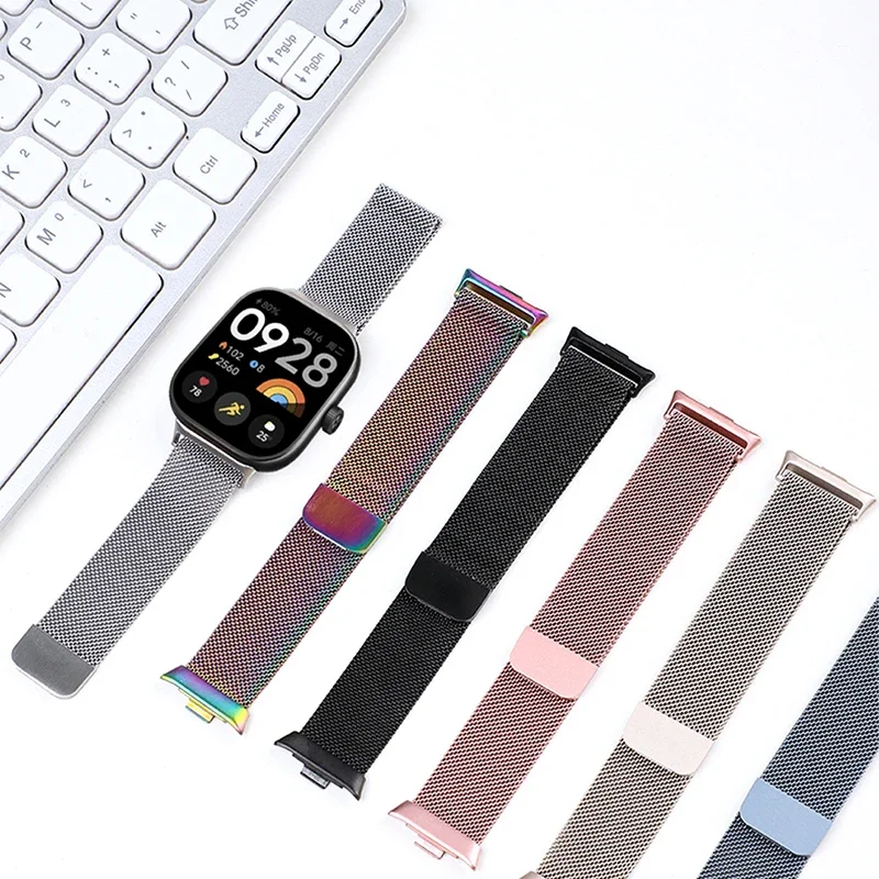 Milanese Loop Band Für Redmi Uhr 6 4 5 Smartwatch Armband Für Xiaomi Mi band 9 Pro 8 pro Armband metall Strap Zubehör – Detail 11