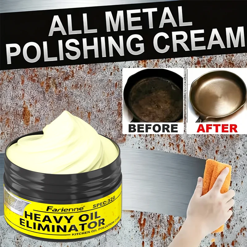 Farienne Heavy Oil Remover All Metal Polish Cream - Kitchen 