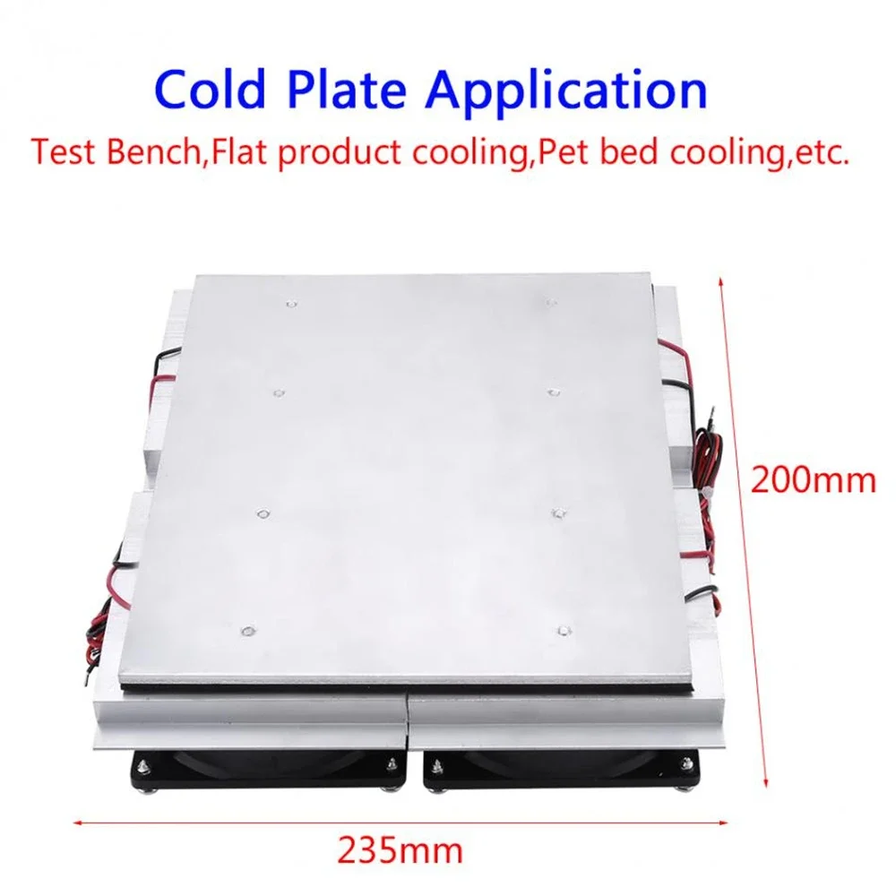 Halfgeleiderkoelplaat 240W Halfgeleiderkoeling Thermo-elektrische Peltier-koude plaat met ventilator Halfgeleider
