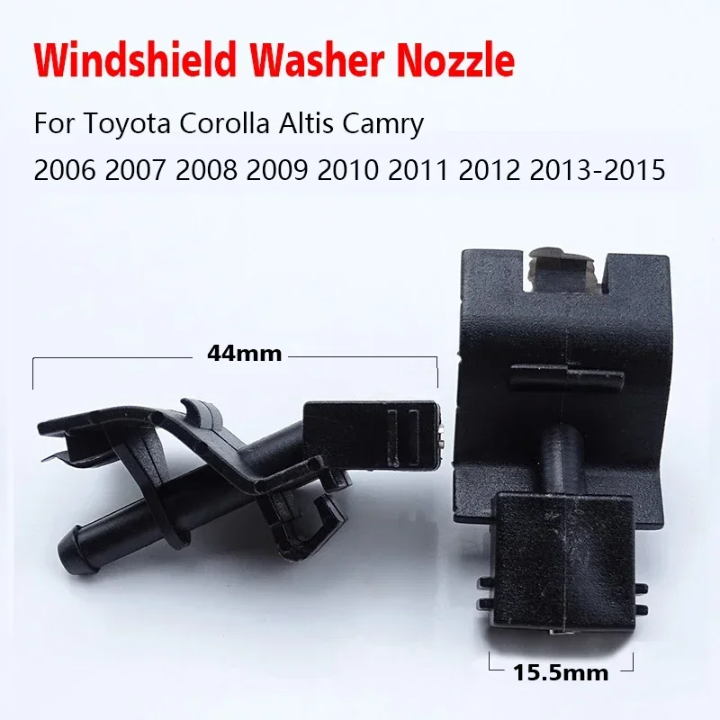 

1 пара левых и правых форсунок омывателя лобового стекла, подходит для Toyota Corolla Altis Camry 2006 2007 2008 2009 2010 2011 2012 2013-2015