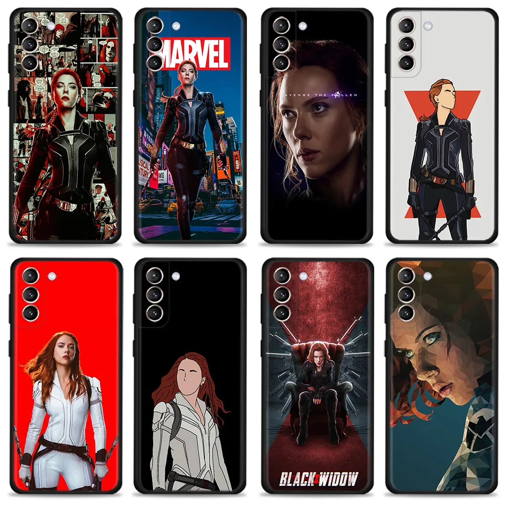 Phone Case Marvel Heroine Black Widow Scarlett Johansson For Samsung Lite S7 S22 Ultra 5G S20 FE Note 20 10 S21