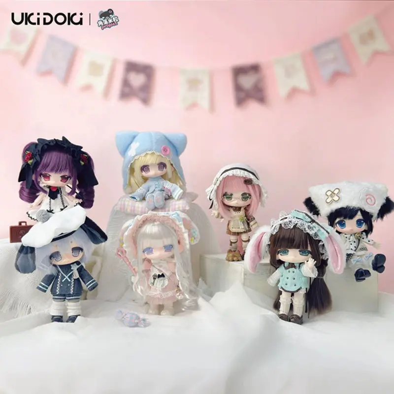 Genuine Uki Doki Bjd Doll Blind Box Movable Action Figure Collectible Fashion Toy Desktop Decoration For Adult Hobbyists