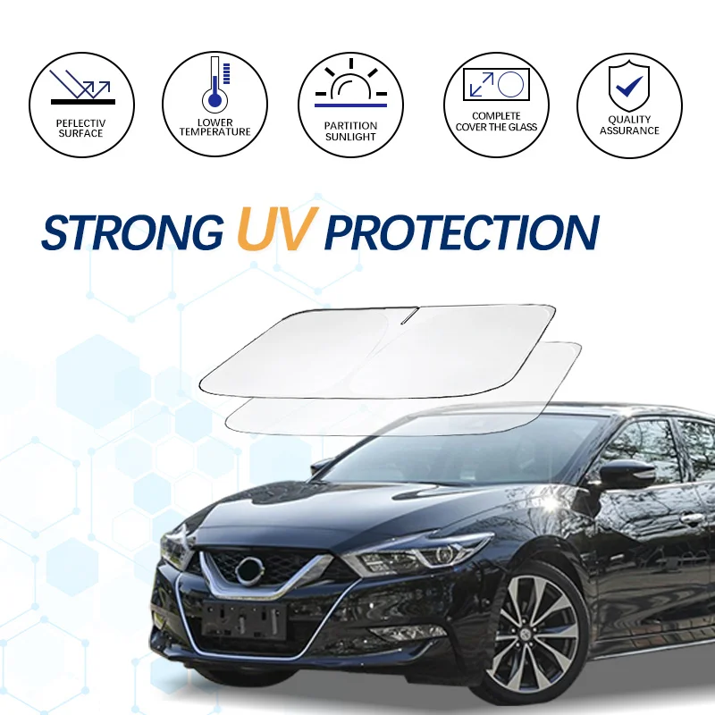 

Windshield Sun Shade For Nissan Maxima A32 Sunshade Sun Visor Protector Foldable Blocks UV Rays Keep Your Car Cooler