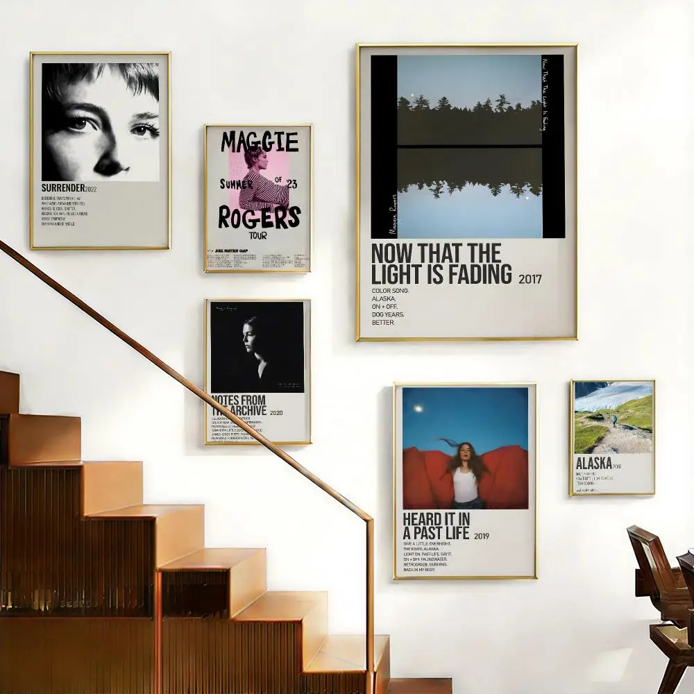 Aesthetic Singer Maggie Rogers Poster HD Self-Adhesive No Residue After Removal Ideal for All Kinds of Wall Decor