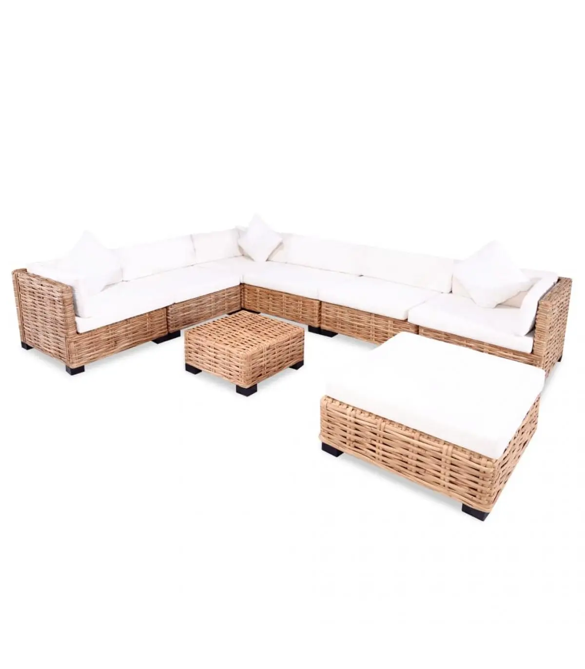 27 PCs natural Rattan Sofa Set Garden Sets