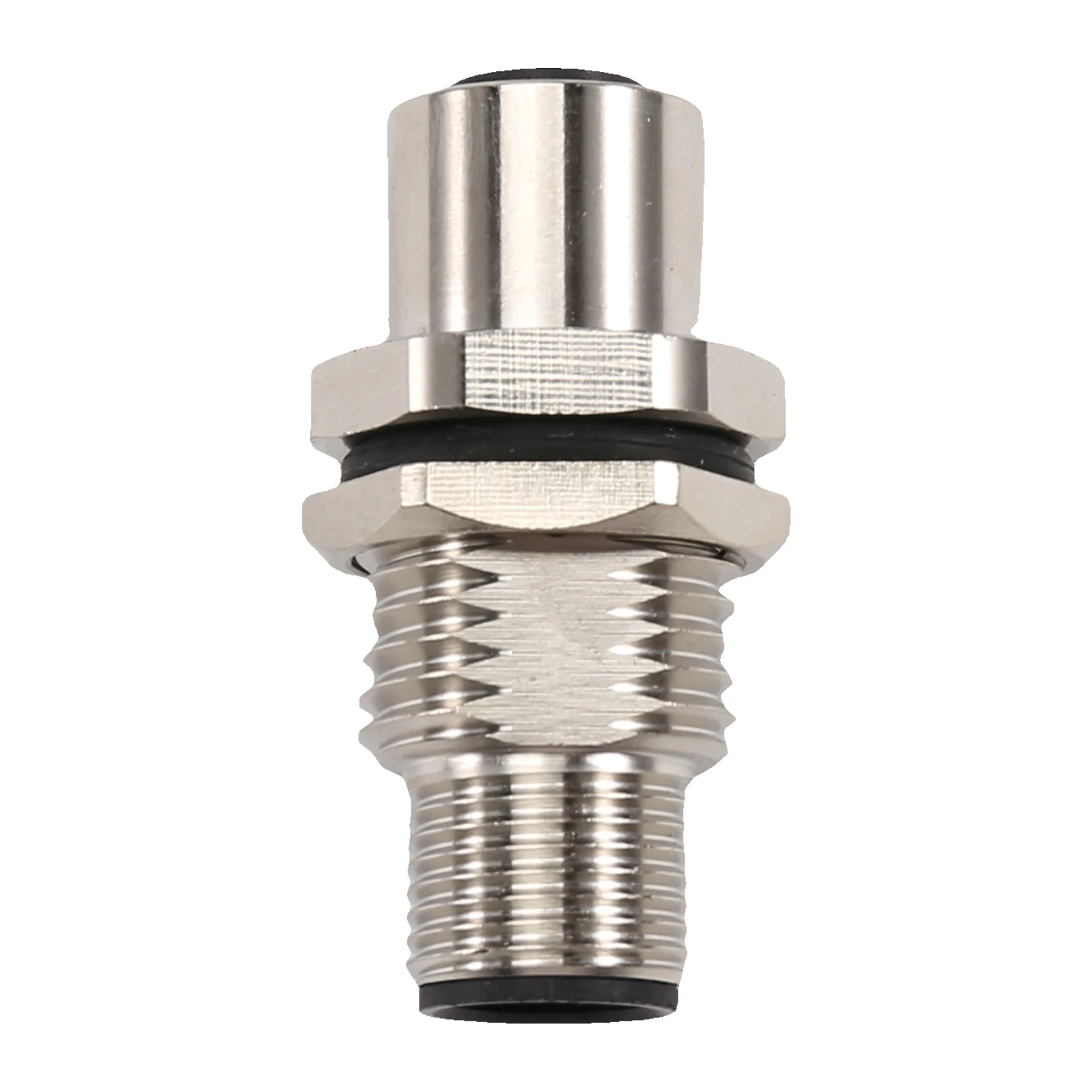 Male-to-Female Connector IP67 Panel Socket with Brass-Plated Housing -I-4 Brass-Plated Gold-Plated Pin Connector