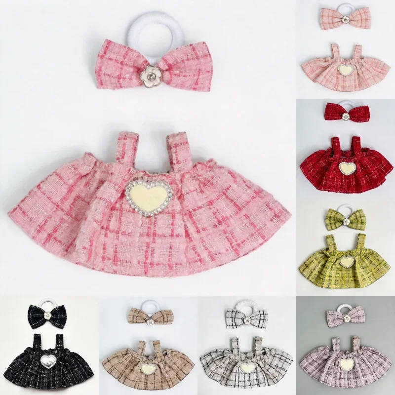

For 17cm Labubu Plush Doll Skirt- Adorable Skirt Set for DIY Clothes Accessories Gift