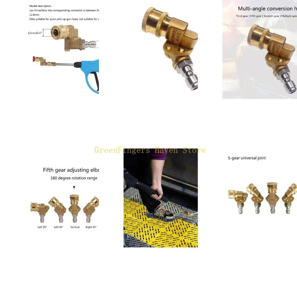 

F68D 1/4 "5-скоростной регулируемый шарнир для быстрого подключения мойки высокого давления для автомобиля