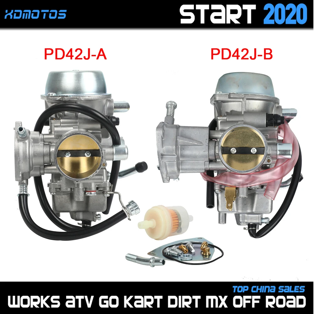 PD42J 42mm Carburetor For Yamaha YFM 660 600 YFM660 Grizzly Rhino 660 ATV Quad UTV Parts 4-Stroke Engine ATV Carbs 2002 - 2008