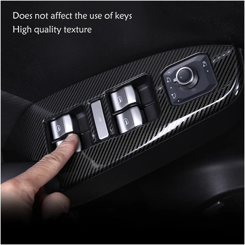 Car Glass Switch Sequins Lifting Panel Decorative Frame  Lift  Accessories 4Pcs/Set for Haval Jolion 2021 2022 2023 LHD