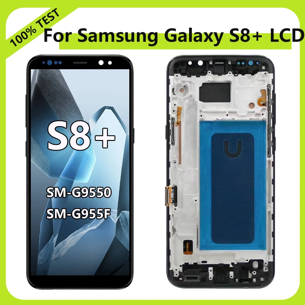 

TFT S8 Plus ЖК-экран для Samsung Galaxy S8 + SM-G955FD G955F ЖК-дисплей с дигитайзером сенсорного экрана и рамкой