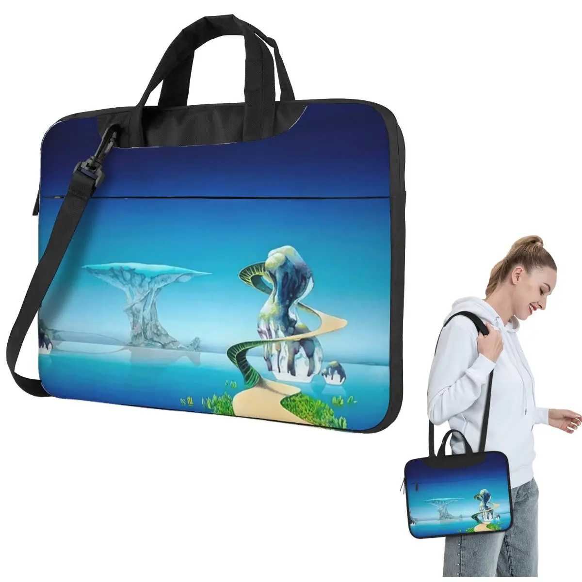 

New Upload Roger Dean Best Artis (9) Crossbody Laptop Bag Case Computer Bag 13 14 15.6 Inch Notebook Pouch for Lenovo