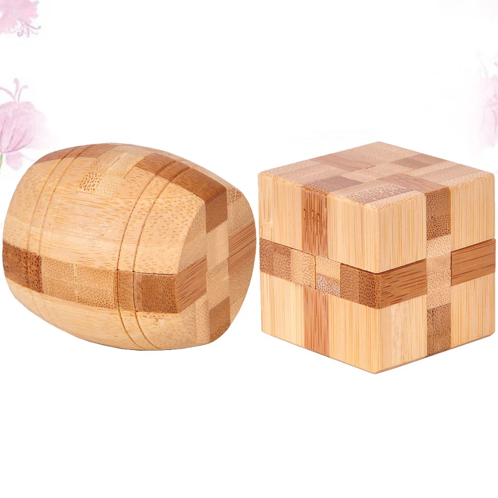 

2 Pcs IQ Assembling Ball Toy Luban Lock Classic Intellectual Kids Accessories Educational Child